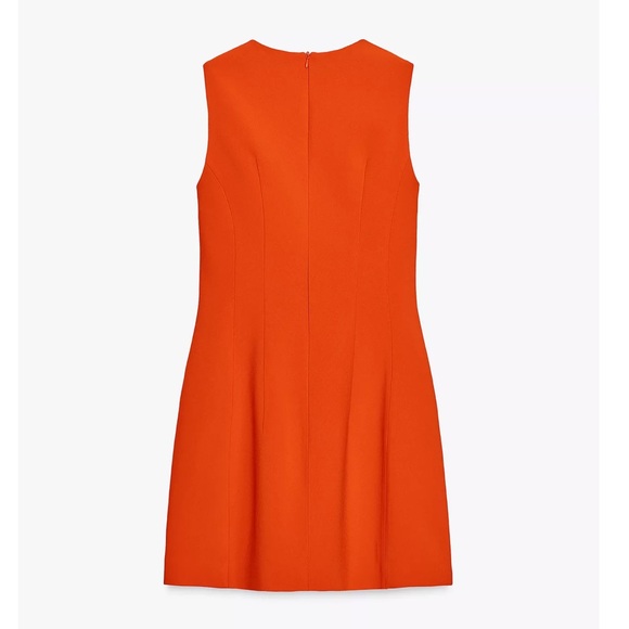 Zara Vibrant Orange Mini Dress - Picture 5 of 8